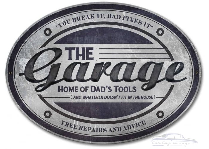 The Garage Metal Sign