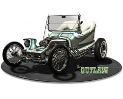 1959 The Outlaw Metal Sign - 15" x 8"