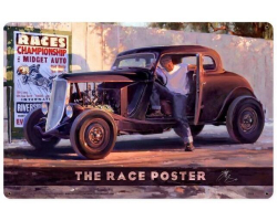 The Race Poster Metal Sign - 18" x 12"