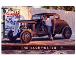 The Race Poster Metal Sign