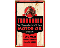 Thorobred Motor Oil Metal Sign