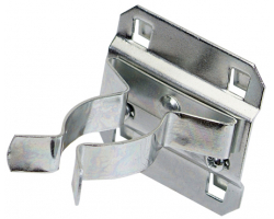 Three 1"-2" Range Stainless Locking Square Pegboard Extended Spring Clips