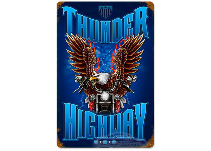 Thunder Highway Metal Sign