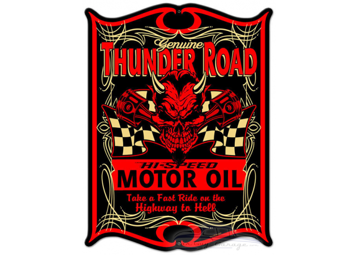 Thunder Road Metal Sign