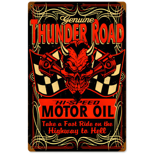 Thunderroad Metal Sign - 12" x 18"