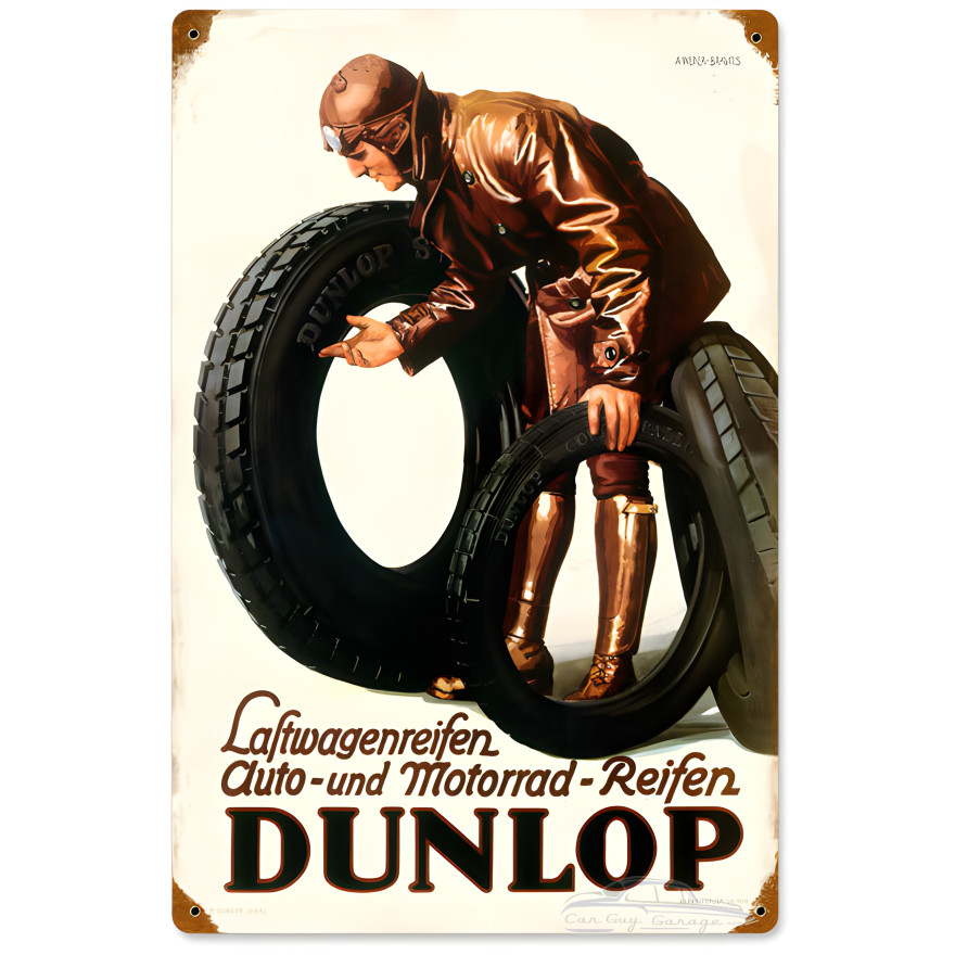 Tireman Metal Sign - 12" x 18"