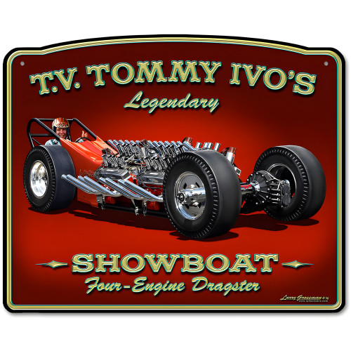 Tommy Ivo Dragster Metal Sign - 15" x 12"