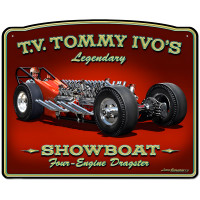 Tommy Ivo Dragster Metal Sign - 30" x 24"