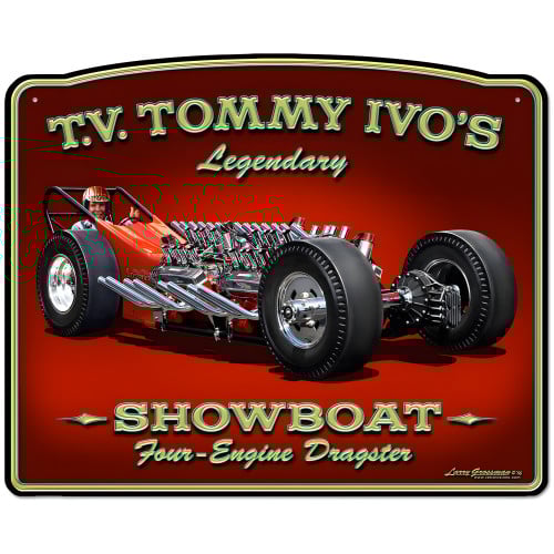 Tommy Ivo Dragster Metal Sign - 30" x 24"