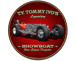 Tommy Ivo Dragster Metal Sign - 28" x 28"