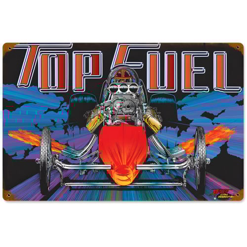 Top Fuel Metal Sign - 18" x 12"