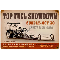 Top Fuel Showdown Metal Sign - 12" x 18"
