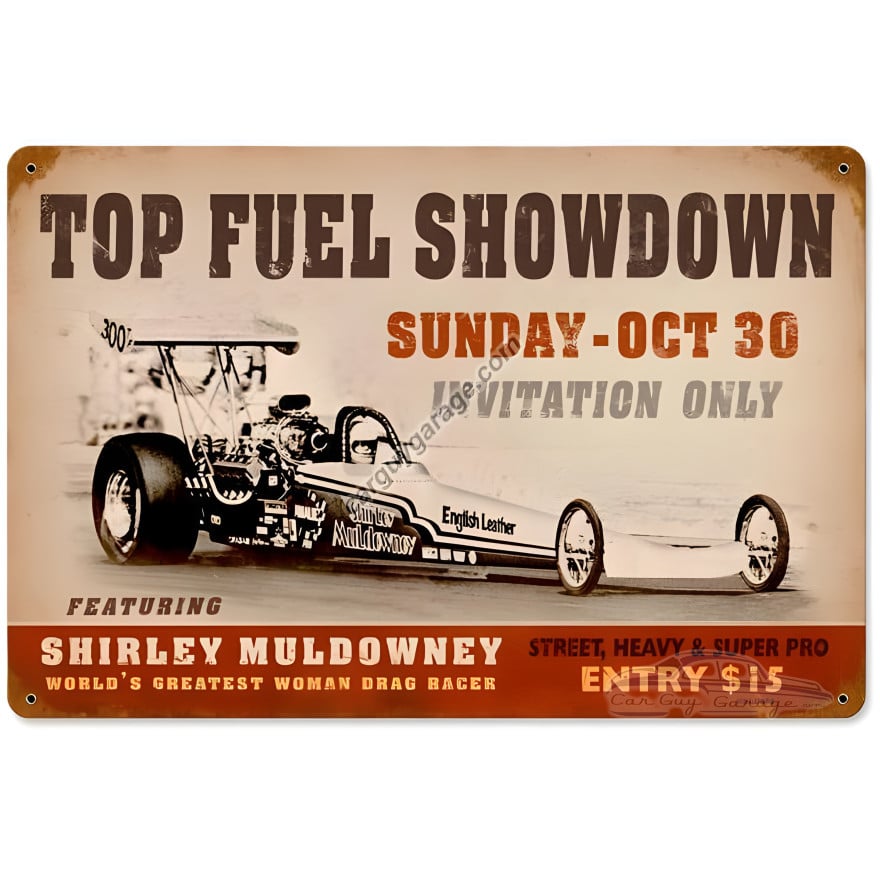 Top Fuel Showdown Metal Sign - 12" x 18"