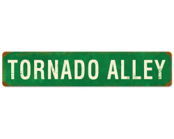 Tornado Alley Metal Sign