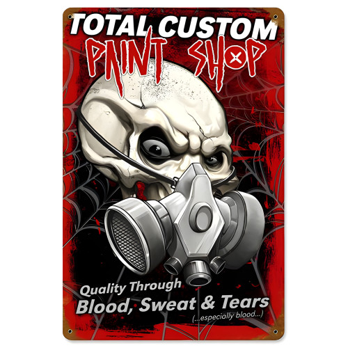 Total Custom Paint Metal Sign - 12" x 18"