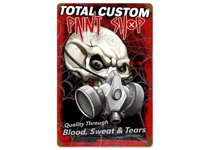 Total Custom Paint Metal Sign - 12" x 18"
