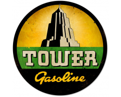 Tower Gasoline Metal Sign - 14" x 14"