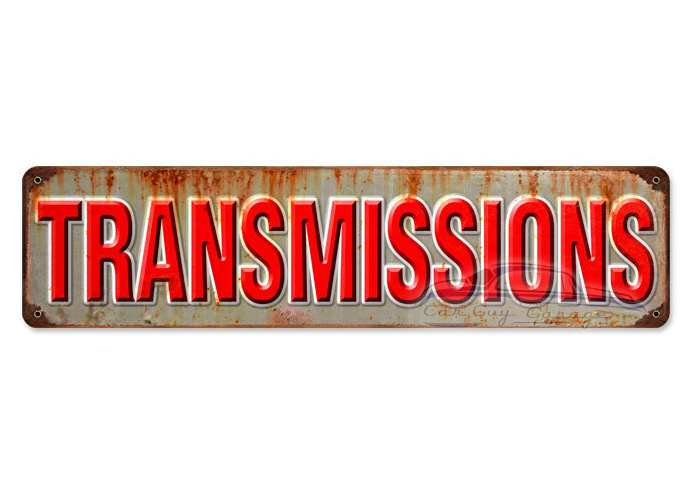 Transmissions Metal Sign - 20" x 5"
