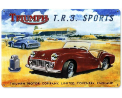 Triumph TR3 Sign - 18" x 12"