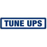 Tune Ups Metal Sign - 20" x 5"