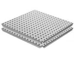 Two 16" x 16" Galvanized Steel Pegboards