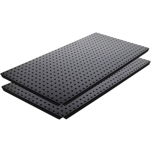 Two Black Powdercoated 16" x 32" Metal Pegboard