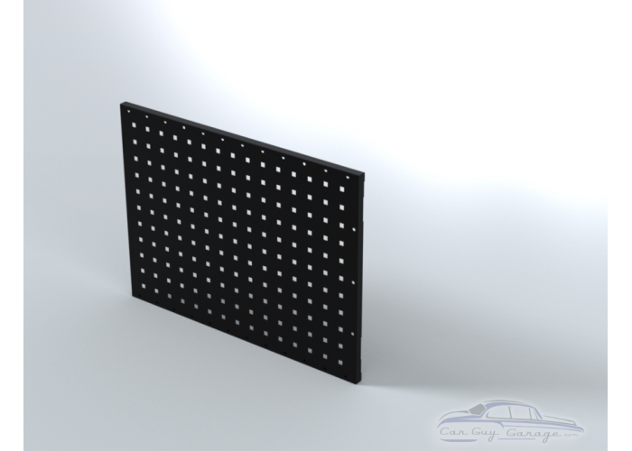 Two 24 inch by 18 inch Black Pegboards