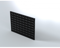 Two 24 inch by 18 inch Black Louver Panels