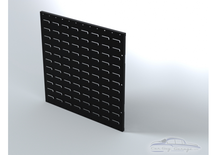 Two 24 inch by 24 inch Black Louver Panels