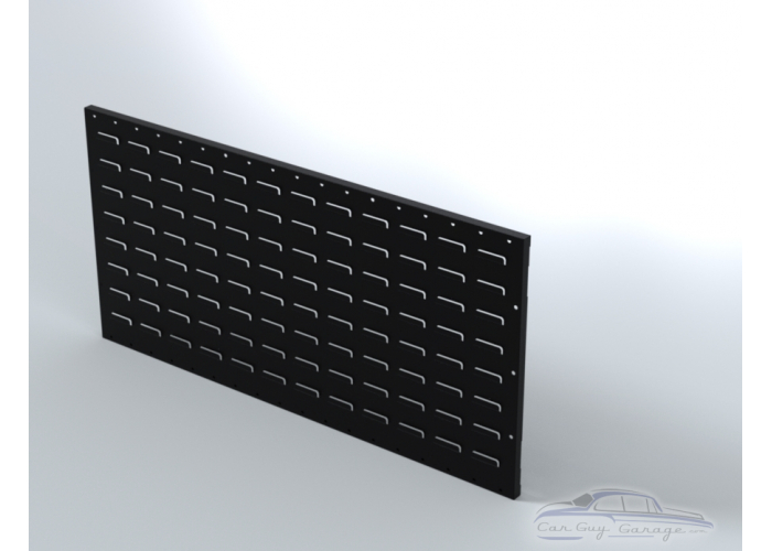 Two 36 inch by 18 inch Black Louver Panels