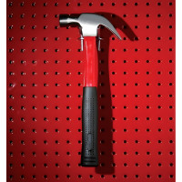 Red Powder-Coated Steel Pegboard Panels, 2-Pack (16x32 each)