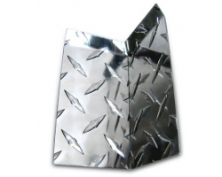 Two 4-3/4" Tall Diamond Plate Flat Inside Corner Crown Moldings