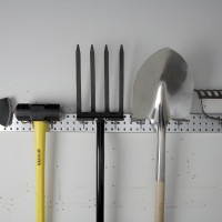 Two 3" x 32" Stainless Steel Pegboard Strips