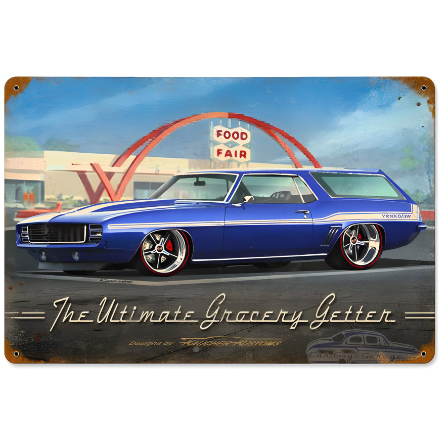 Ultimate Grocery Getter Metal Sign - 18" x 12"