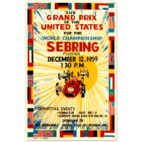 United States Grand Prix Metal Sign - 16" x 24"