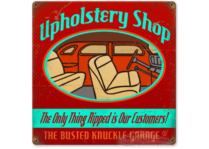 Upholstery Shop Sign - 12" x 12"