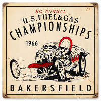 US Fuel Gas Metal Sign - 12" x 12"