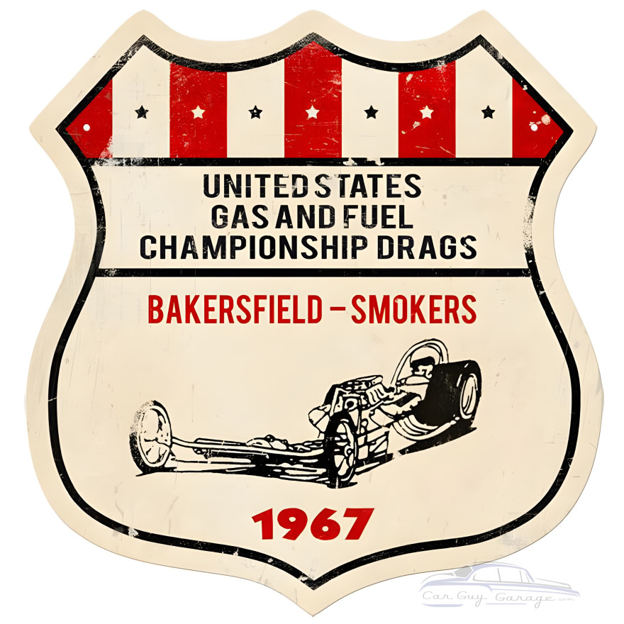 US Gas Fuel Metal Sign - 15" x 15"