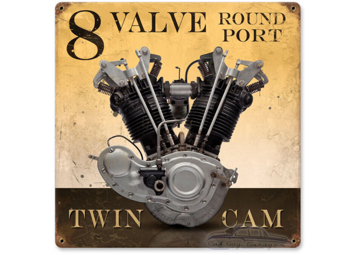 8 Valve Round Port Sign