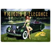 Victoria D Elegance Metal Sign - 36" x 24"
