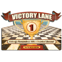 Victory Lane Metal Sign - 24" x 16"
