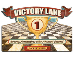 Victory Lane Metal Sign - 24" x 16"