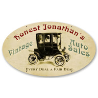 Auto Sales Metal Sign - 14" x 24"