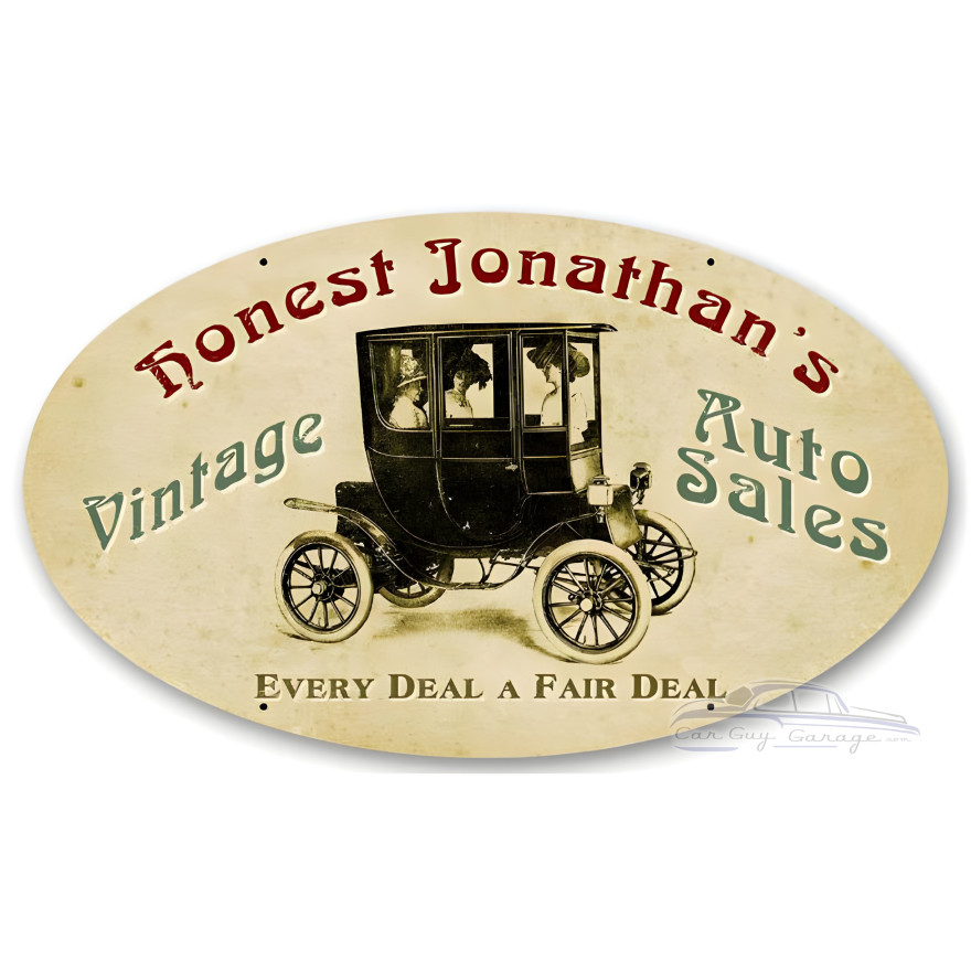 Auto Sales Metal Sign - 14" x 24"
