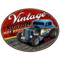 Kustom Metal Sign - 16" x 12"