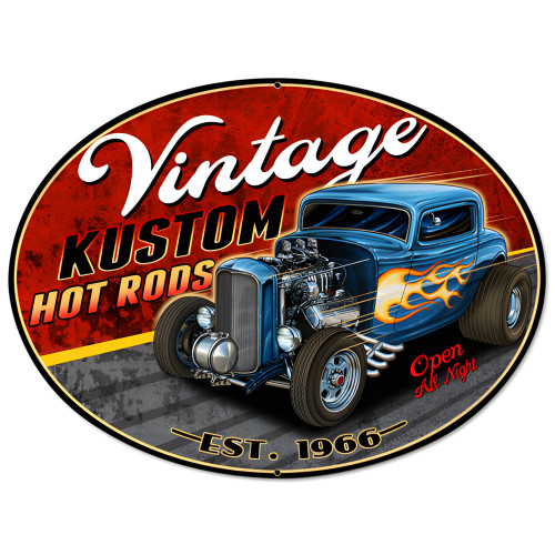 Kustom Metal Sign - 16" x 12"