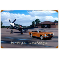 Mustangs Metal Sign - 24" x 16"