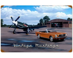 Mustangs Metal Sign - 24" x 16"