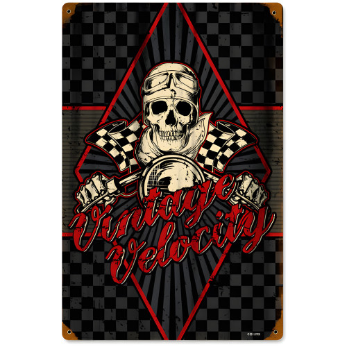 Velocity Metal Sign - 12" x 18"