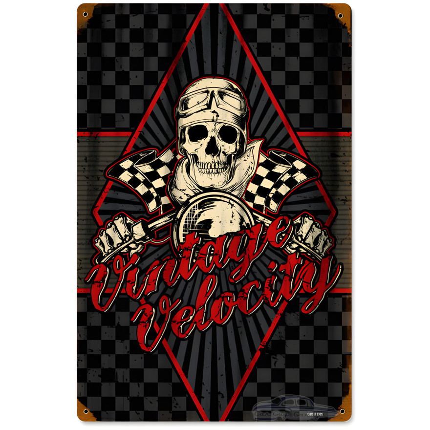 Velocity Metal Sign - 12" x 18"